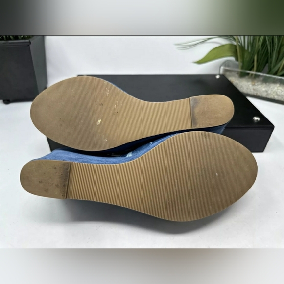 Coach Denim Designer Blue Wedge Sandals Women’s US Size 9M (0619109) - Picture 6 of 9